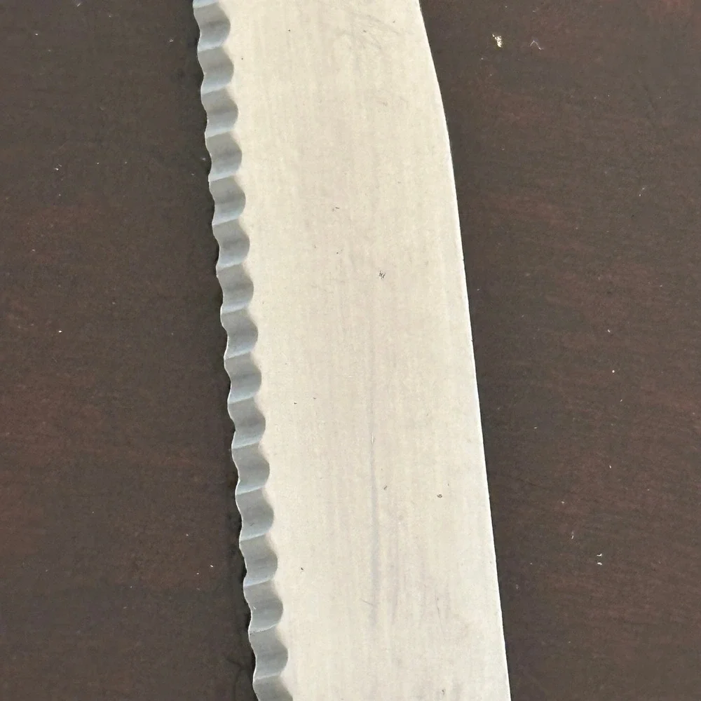 Vintage Quikut Quikkle Stainless USA Steak Knives Set of 4 Cream Handle MCM